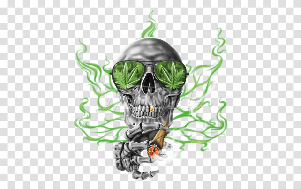 With Glasses Smoking The Skull Smoking, Drawing, Doodle Transparent Png
