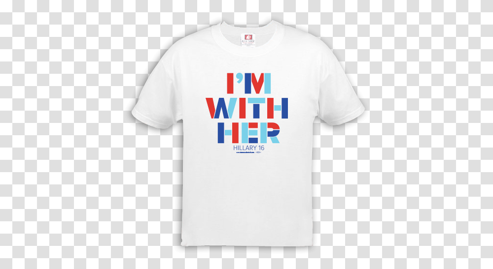 With Her Hillary 2016 T Shirt Ts55037 Chicago Red Stars Jersey, Clothing, Apparel, T-Shirt, Person Transparent Png
