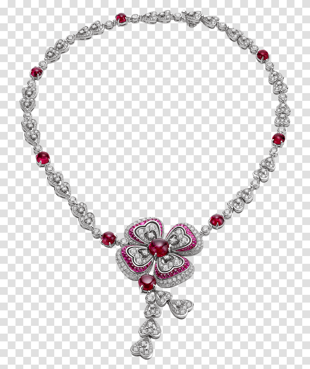 With Its Red Hued Flower Crowned By A Cabochon Ruby Necklace, Jewelry, Accessories, Accessory, Bracelet Transparent Png