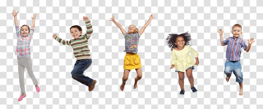 With Kidsexercisejumping Jackcostumeplay Kids Jumping, Person, Pants, Dance Pose Transparent Png
