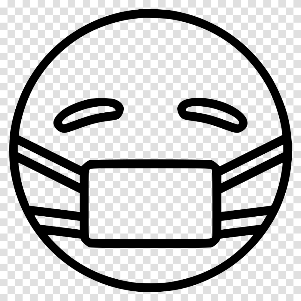 With Medical Mask Emoticon Face Mask, Label, Lawn Mower Transparent Png