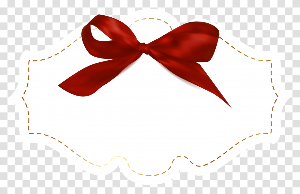 With Red Bow Template Ribbon Award Template Transparent Png
