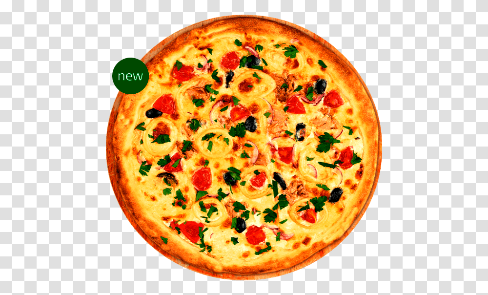 With Seafood And Tuna California Style Pizza, Dish, Meal, Dessert, Cake Transparent Png