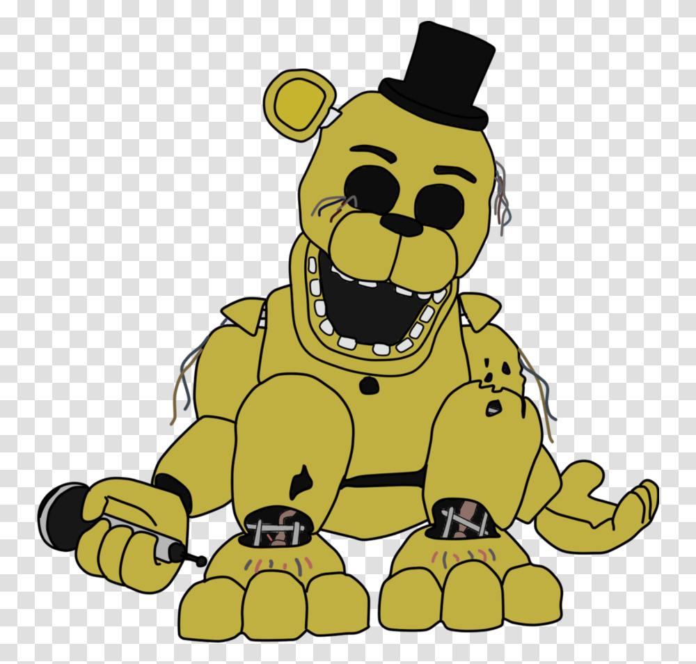 Withered Golden Freddy Golden Freddy De Five Nights At Freddy's, Hand Transparent Png