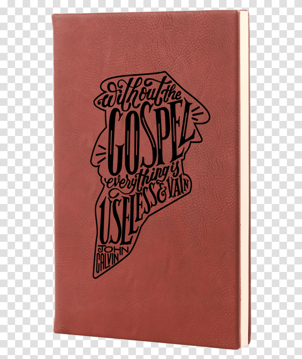 Without The Gospel Leatherette Hardcover Journal Wallet, Book, Diary, Calligraphy Transparent Png