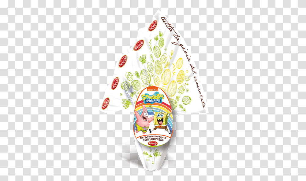 Witor S Uova Di Pasqua Spongebob Egg, Label, Apparel Transparent Png