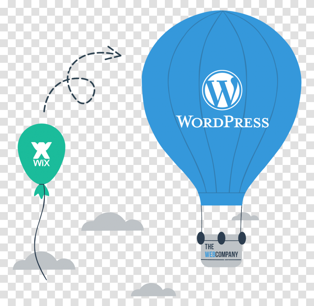 Wix To Wordpress Instance Upgrade, Hot Air Balloon, Aircraft, Vehicle, Transportation Transparent Png