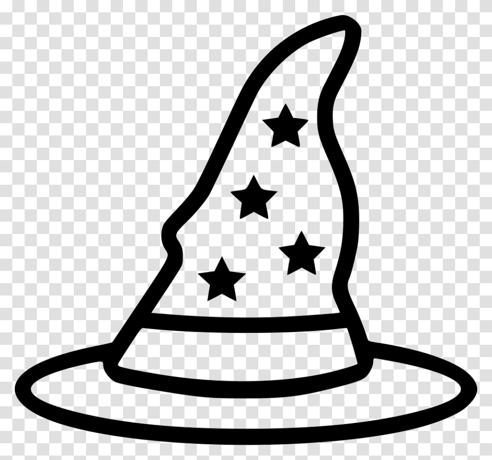 Wizard Hat Wizard Hat Black And White, Apparel, Lawn Mower, Tool Transparent Png
