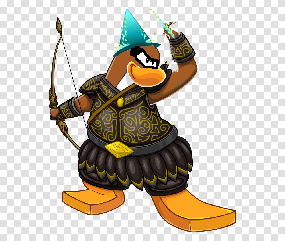 Wizard Ninja Penguins September 2015 Club Penguin Style, Person, Human, Hand, Bow Transparent Png