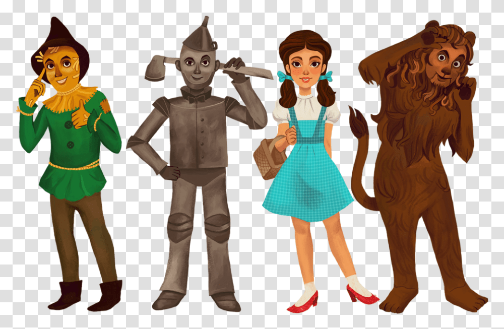 Wizard Of Oz Characters Animated, Person, Toy, People Transparent Png
