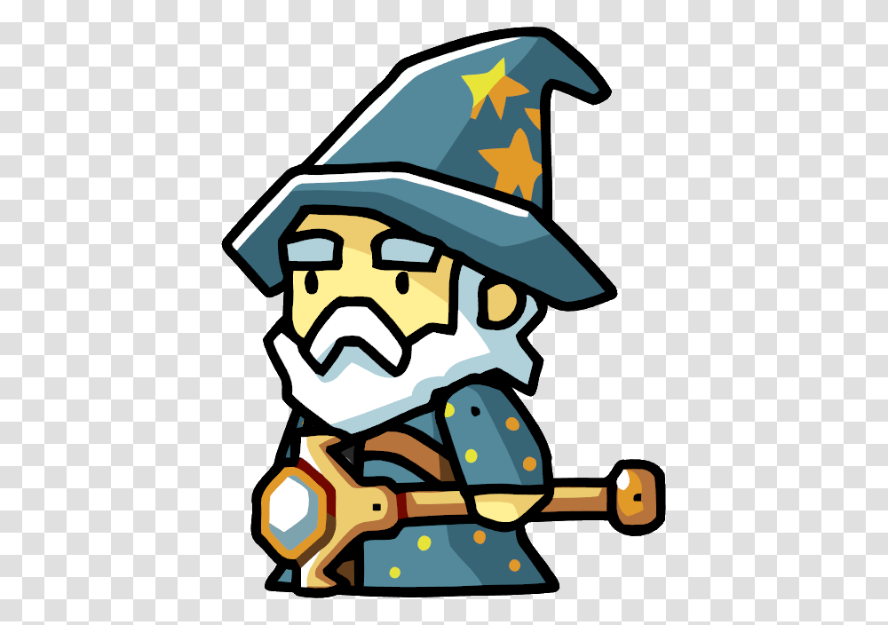 Wizard Simple Drawing Scribblenauts Wizard, Apparel, Hat, Party Hat Transparent Png
