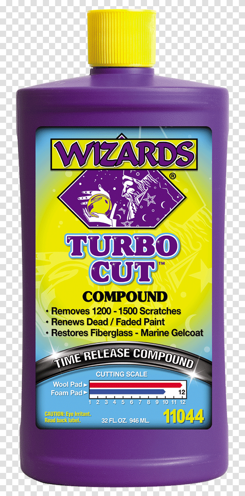 Wizards Turbo Cut Time Release Compound 32 Oz Bottle, Poster, Advertisement, Flyer, Paper Transparent Png
