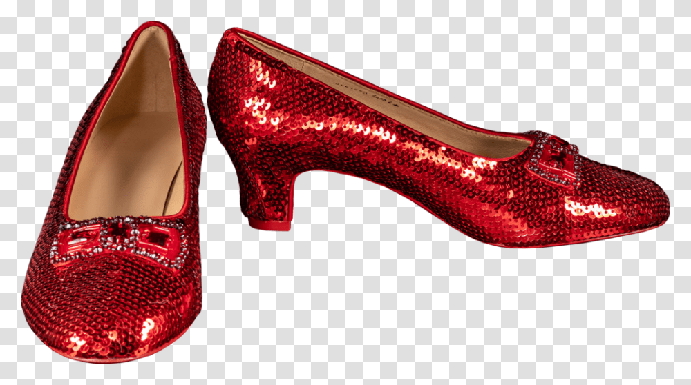 Wizrd Of Oz Dorothys Ruby Slippers Replica, Apparel, High Heel, Shoe Transparent Png