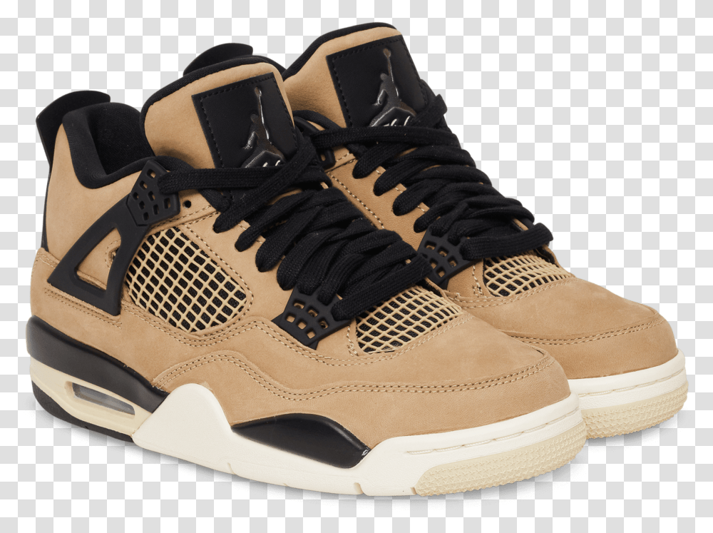 Wmns Air Jordan 4 Retro Mushroommulti Hi Res Sneakers, Shoe, Footwear, Apparel Transparent Png