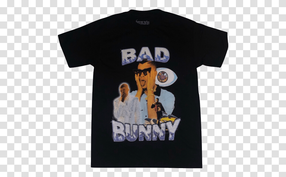 Wnav X Bad Bunny Active Shirt, Clothing, Apparel, T-Shirt, Person Transparent Png