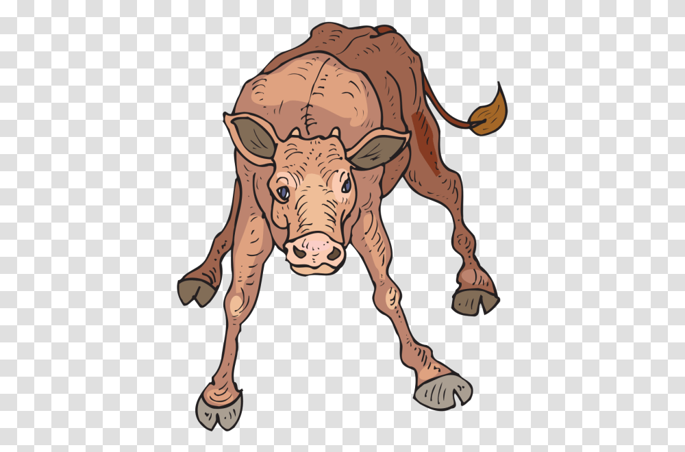 Wobbly Calf Icons Cartoon Cow, Hog, Pig, Mammal, Animal Transparent Png