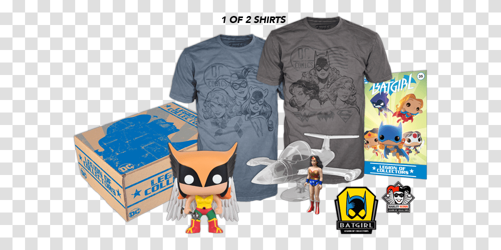 Wodccontents Legion Of Collectors Women Of Dc, Apparel, T-Shirt, Person Transparent Png