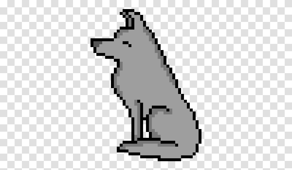 Wolf Art Pixel Art Wolf Shaded Roblox Noob Pixel Art Deadpool Icon Pixel Art, Cross, Symbol, Animal, Bird Transparent Png
