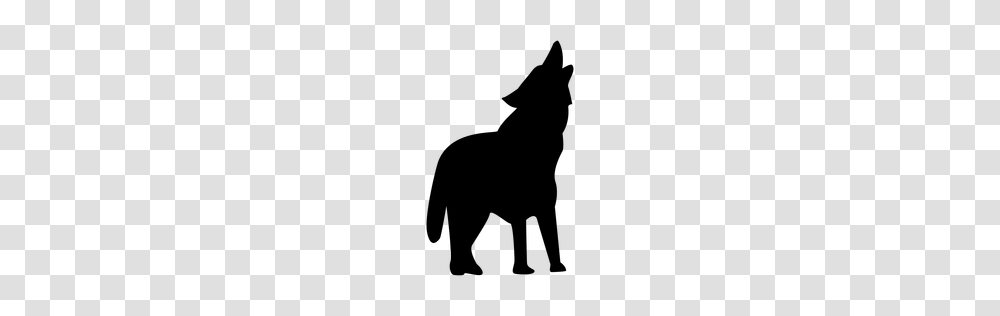 Wolf Barking Silhouette, Gray, World Of Warcraft Transparent Png