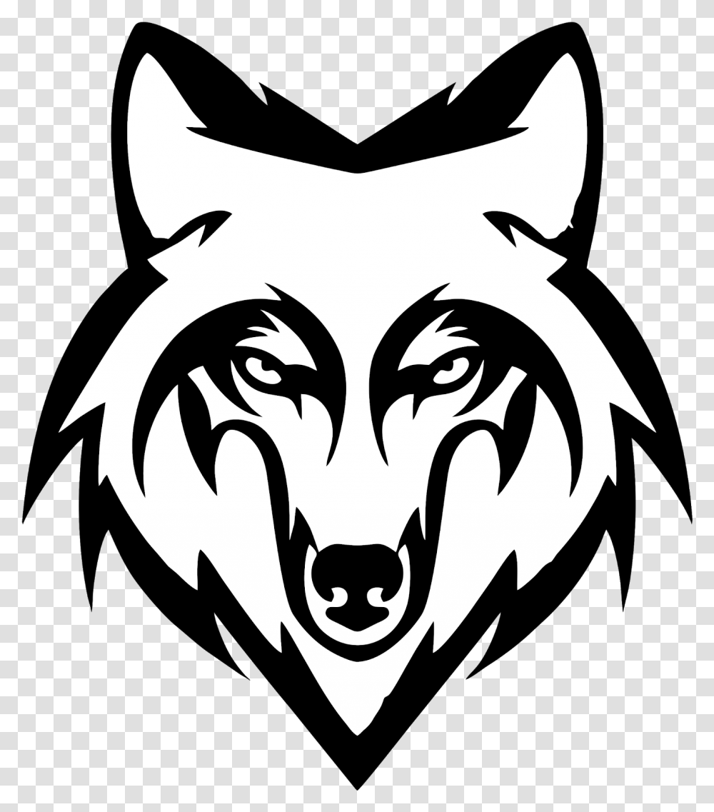 Wolf Black And White Wolf Black And White, Stencil, Dragon Transparent Png