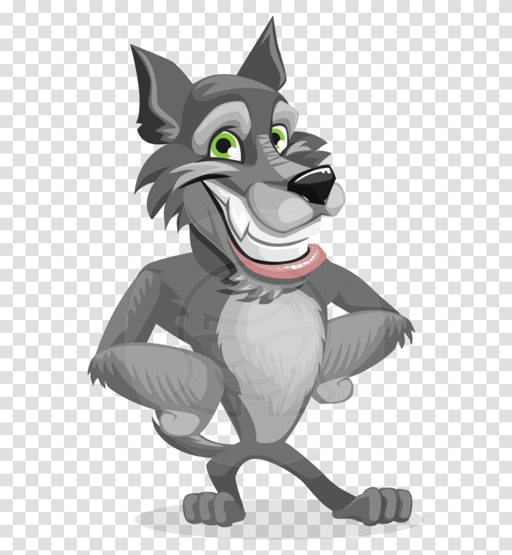 Wolf Cartoon, Animal, Mammal, Wildlife, Statue Transparent Png