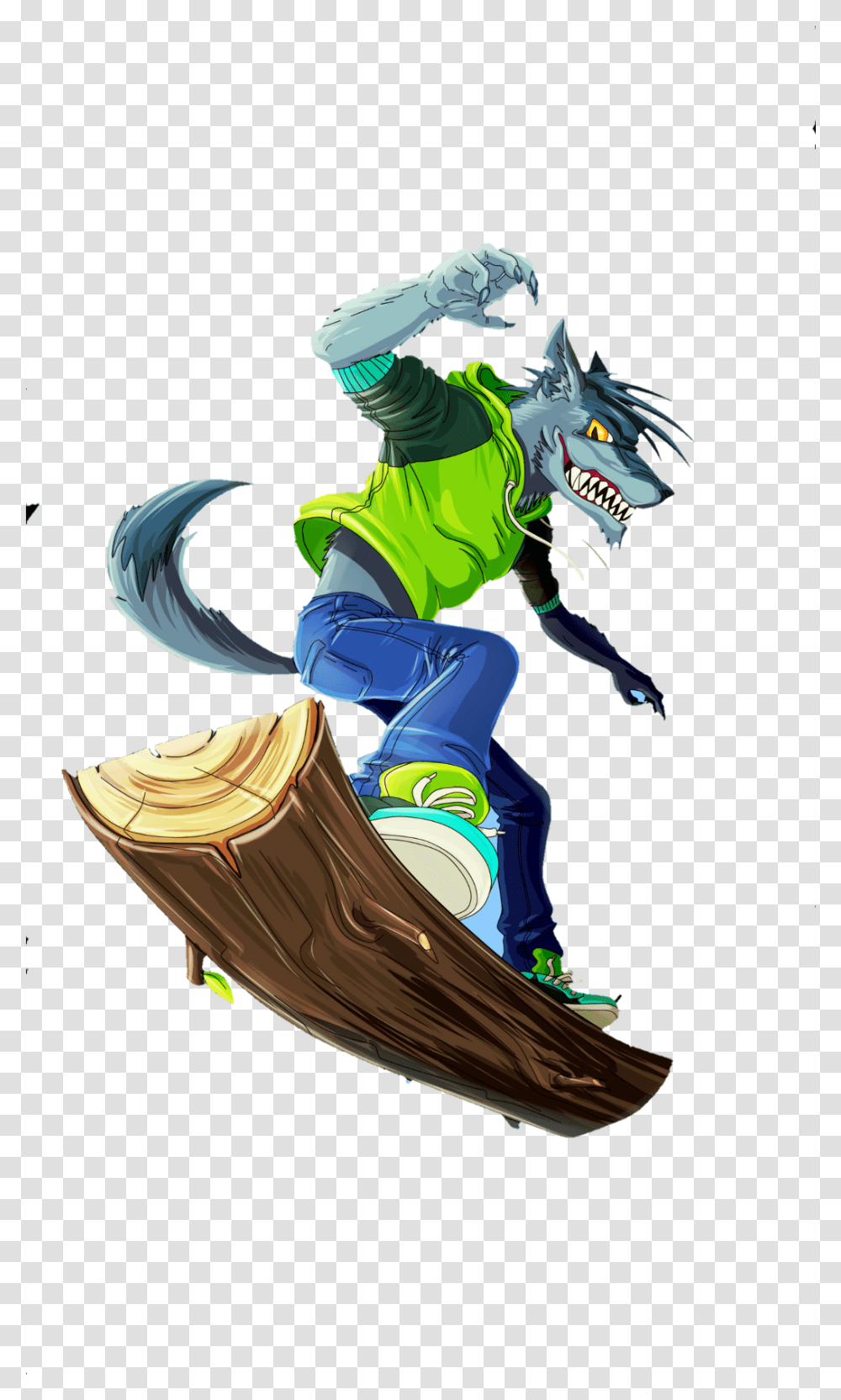 Wolf Cartoon Cartoon, Person, Outdoors, Sport Transparent Png