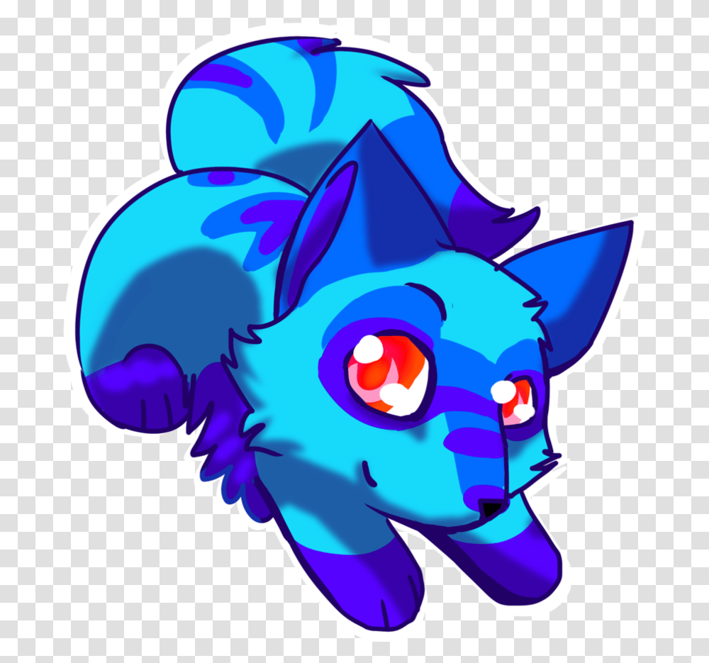 Wolf Clipart Chibi Cute Blue Wolf Cartoon Transparent Png