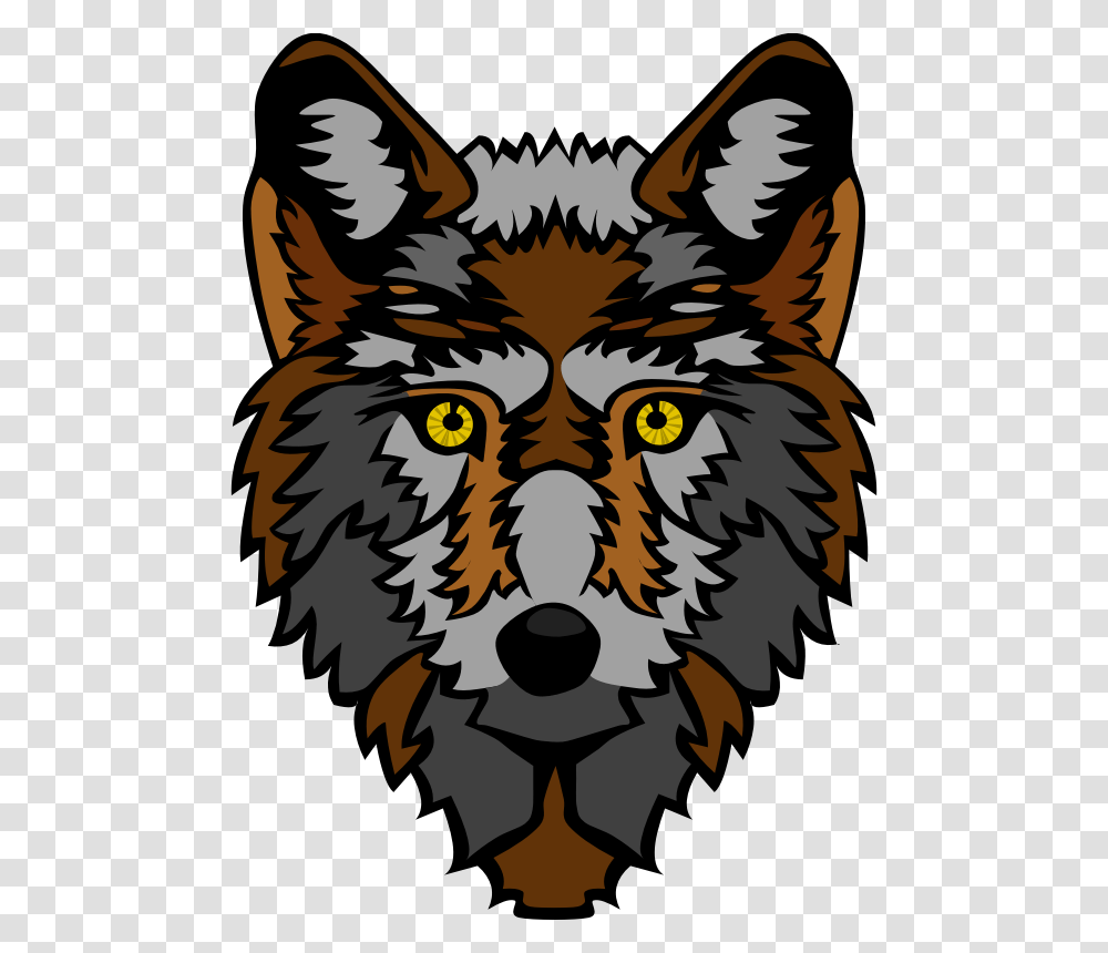 Wolf Clipart Face, Person, Crowd, Poster Transparent Png