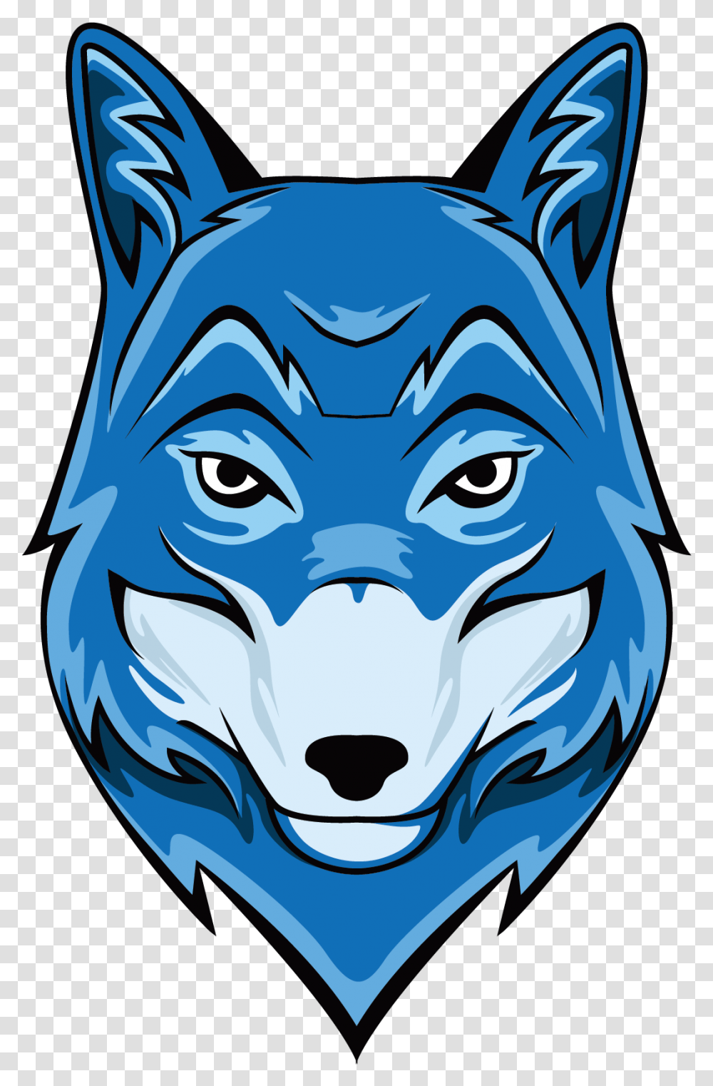 Wolf Clipart Free Blue Wolf Head, Outdoors, Nature, Mammal, Animal Transparent Png