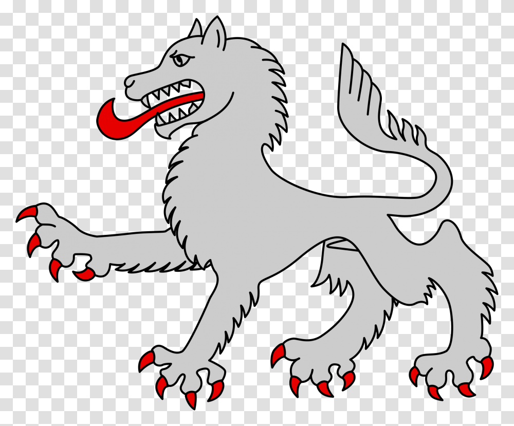 Wolf Clipart Free Wolf Coat Of Arms, Dragon, Animal, Reptile, Stencil Transparent Png