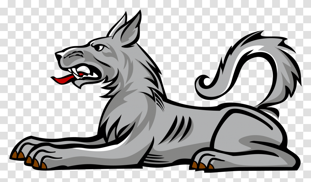 Wolf Clipart Heraldic, Mammal, Animal, Wildlife Transparent Png