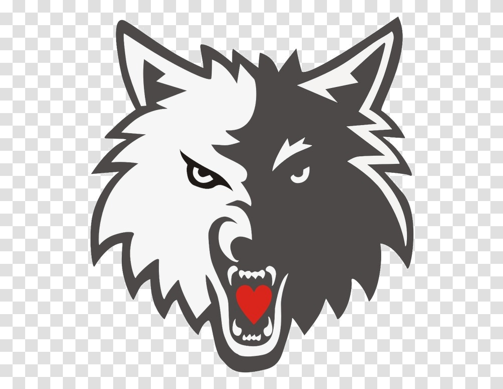 Wolf Clipart Logo Image And For Free Teachers Minnesota Timberwolves Logo, Stencil, Label Transparent Png