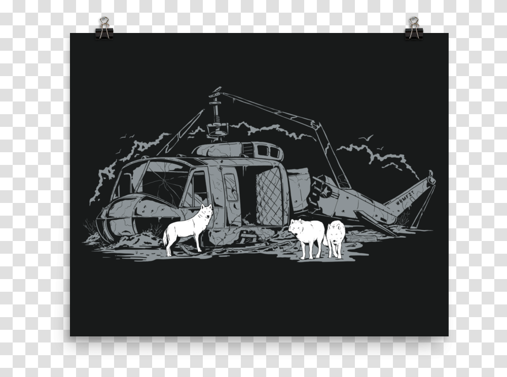 Wolf Den Helicopter, Vehicle, Transportation, Aircraft, Tractor Transparent Png