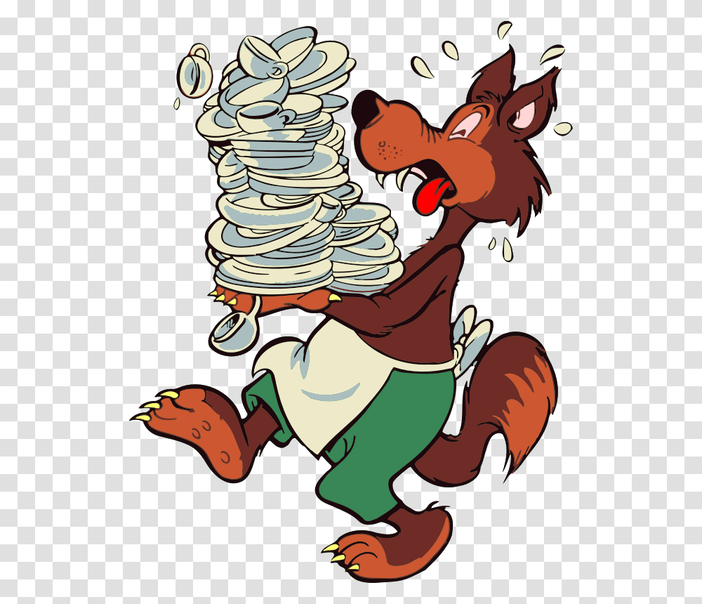 Wolf Dishwasher Clip Art Dish Washer, Person, Drawing, Tree Transparent Png