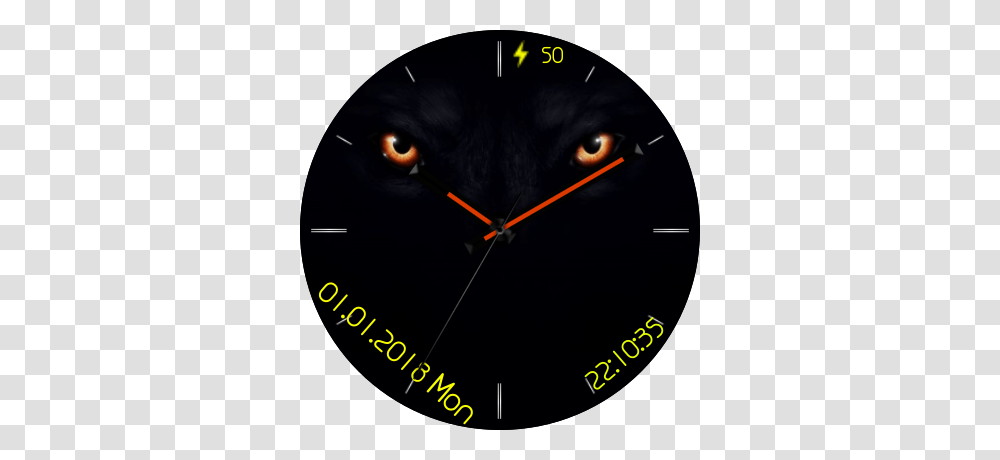 Wolf Eyes For Watch Urbane, Analog Clock, Bird, Animal, Cat Transparent Png