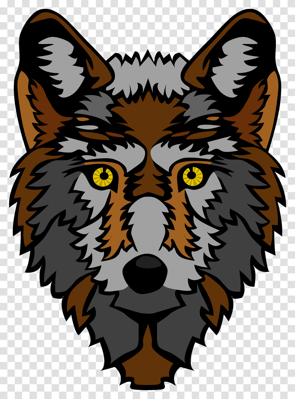 Wolf Face Animated, Person, Doodle, Drawing Transparent Png