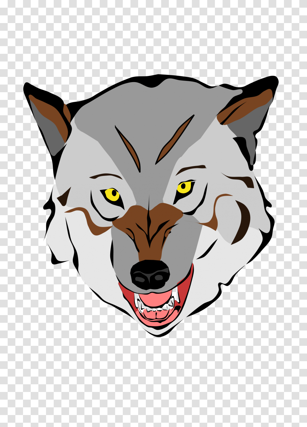 Wolf Face Cartoon, Mammal, Animal, Coyote, Red Wolf Transparent Png