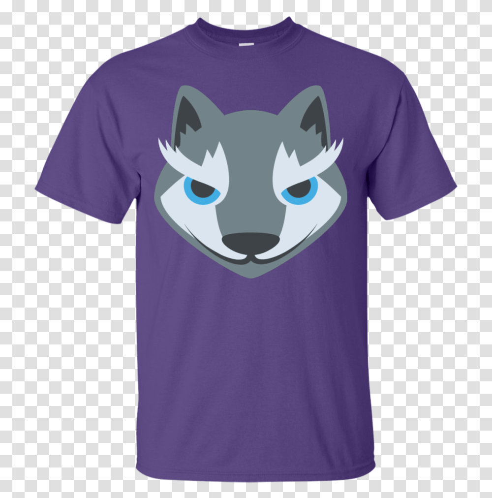 Wolf Face Emoji T Shirt While My Guitar Gently Weeps T Shirt, Apparel, T-Shirt, Sleeve Transparent Png