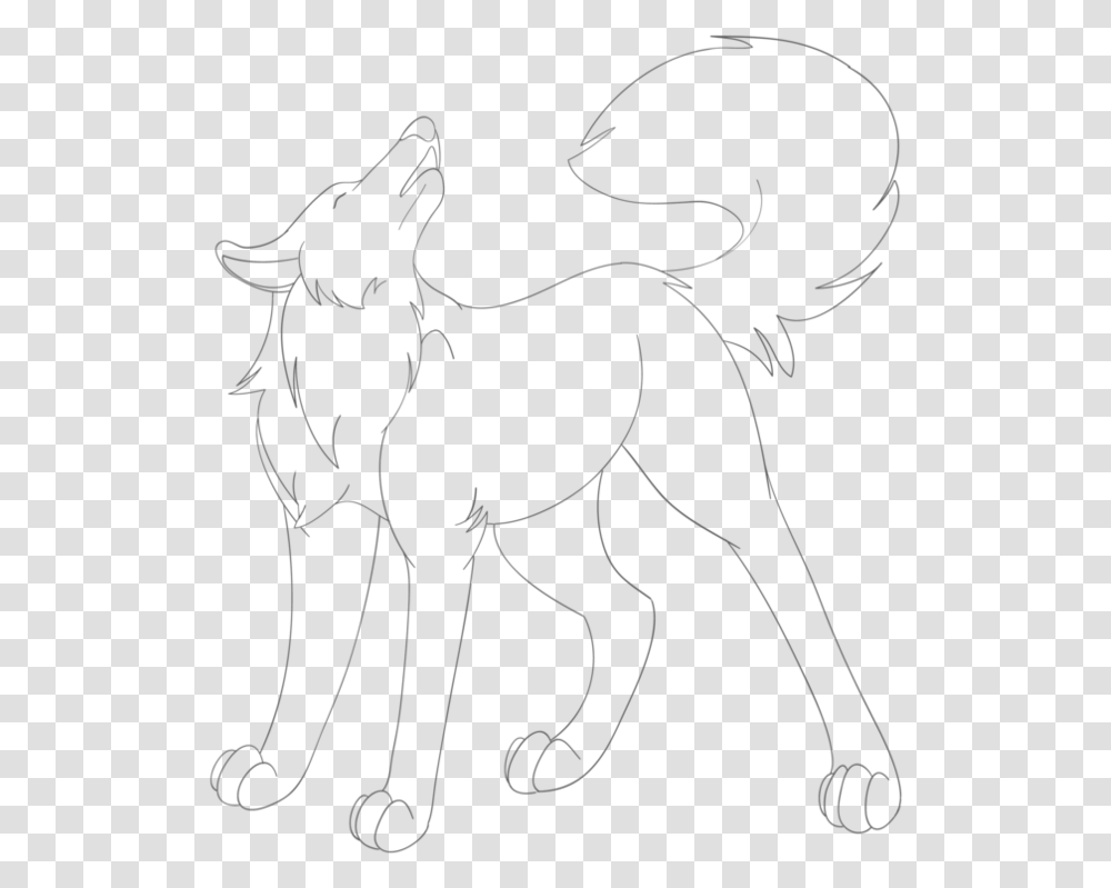 Wolf Hd Line Art, Mammal, Animal, Stencil, Horse Transparent Png