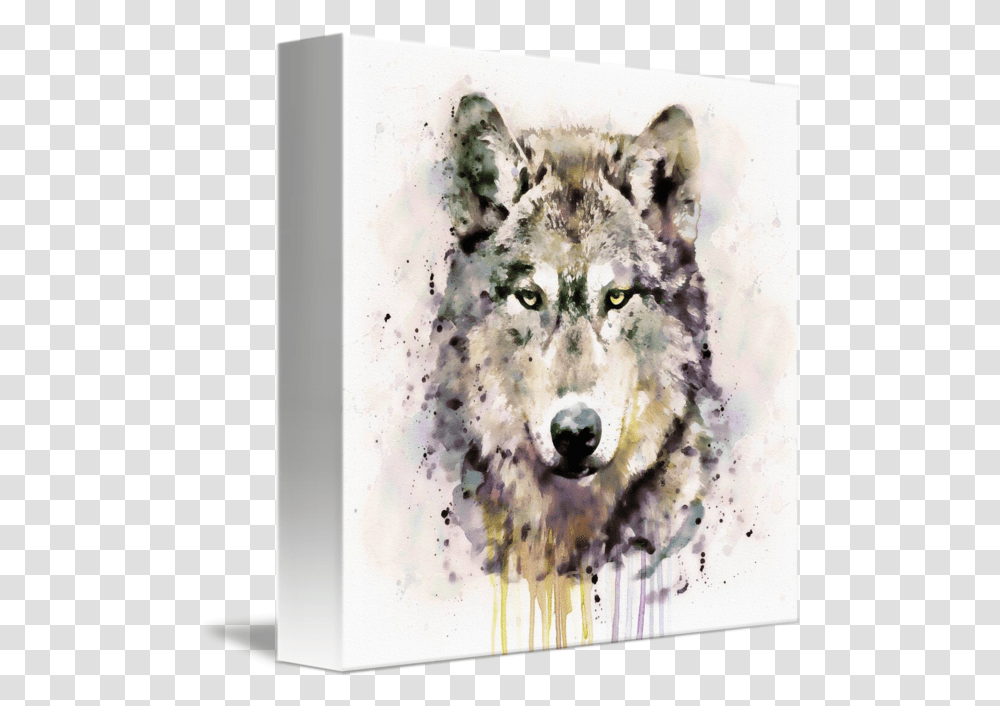 Wolf Head By Marian Voicu Promote Your Small Business Now Watercolor Wolf Head, Mammal, Animal, Dog, Art Transparent Png