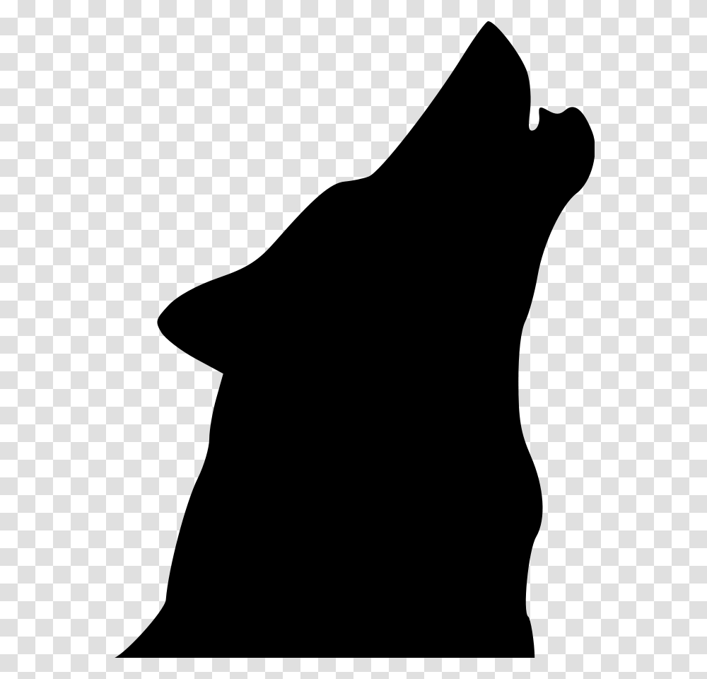 Wolf Head Howl Medium Clipart Vector Clip Artprint, Gray, World Of Warcraft Transparent Png