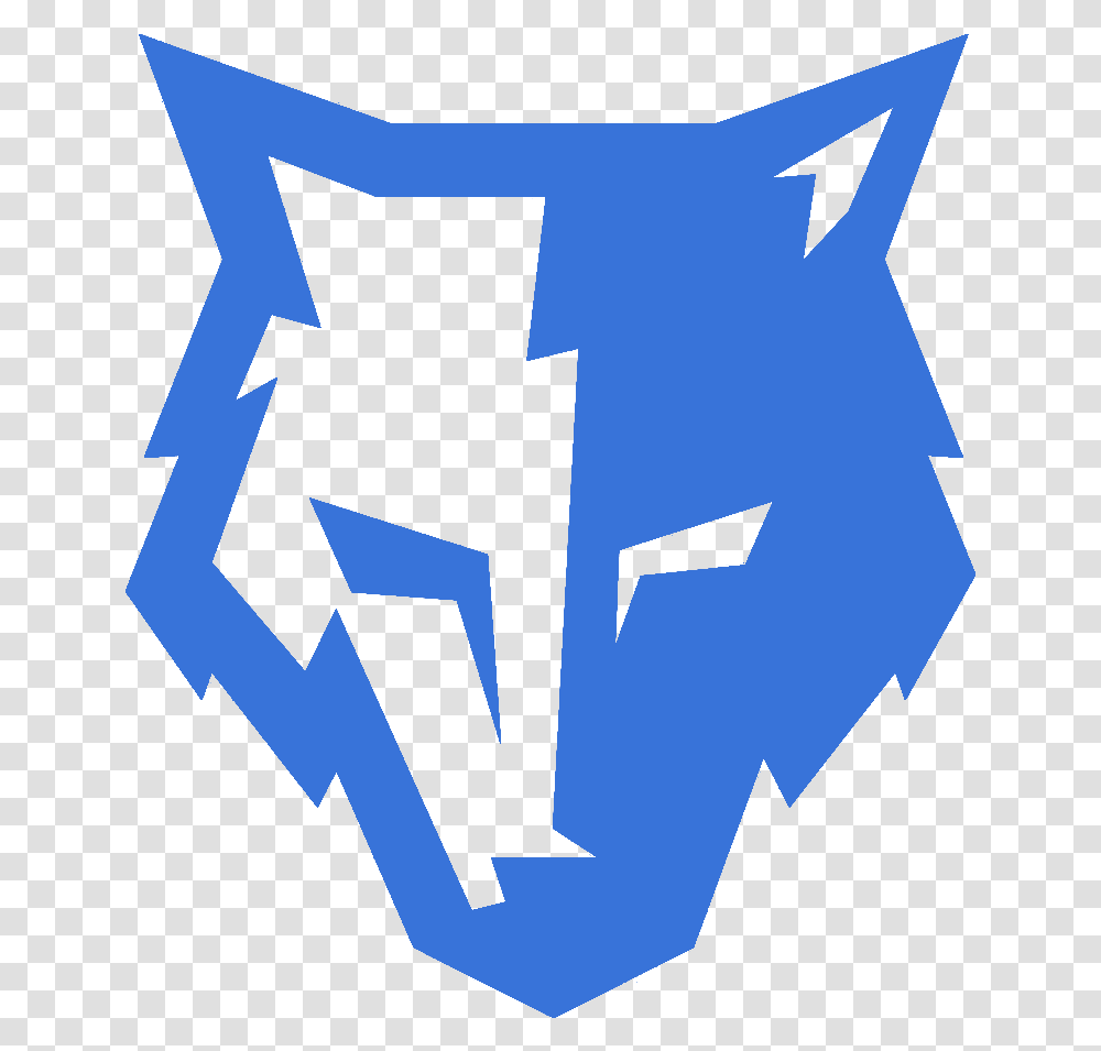 Wolf Head Logo Blue Wolf Logo, Cross, Symbol, Recycling Symbol, Art Transparent Png