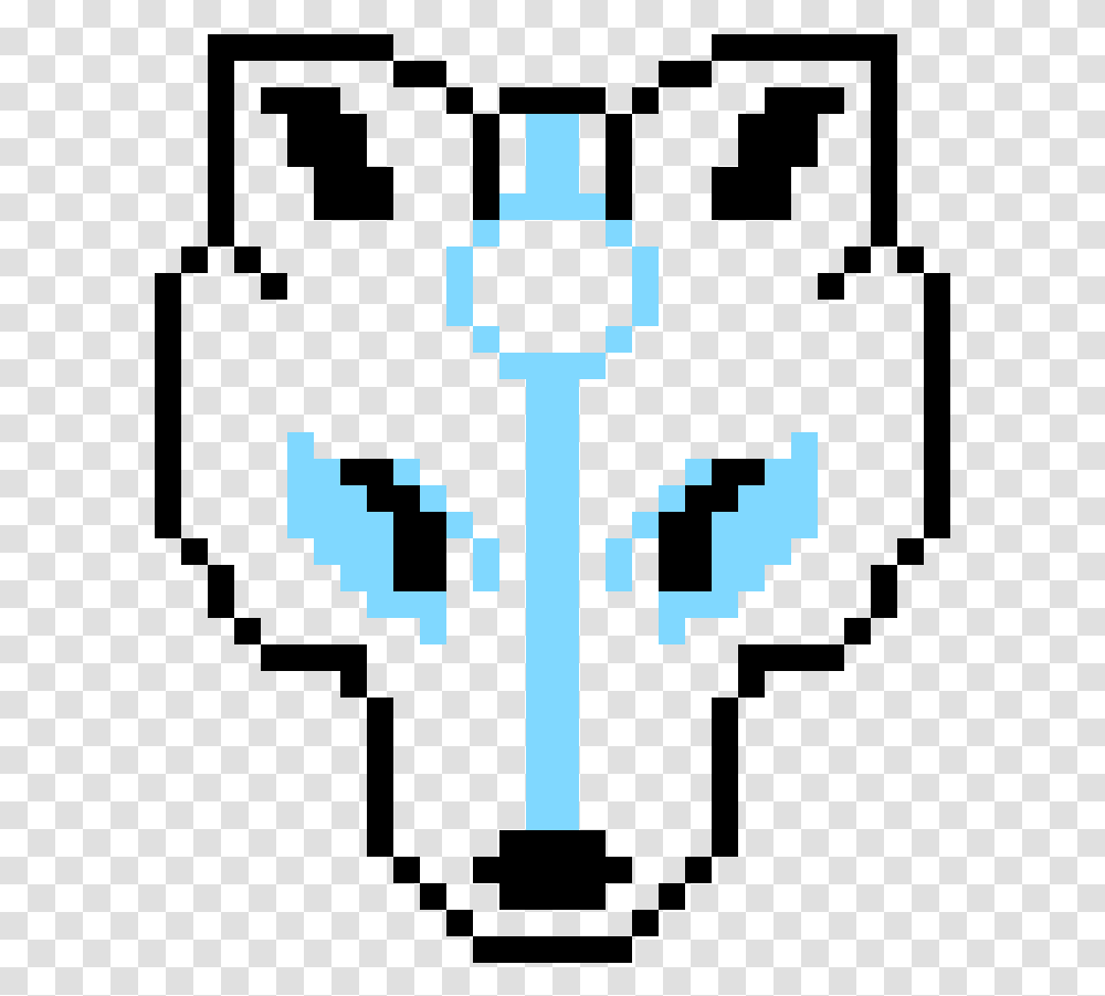 Wolf Head Pixel Art, Cross, Emblem, Stencil Transparent Png