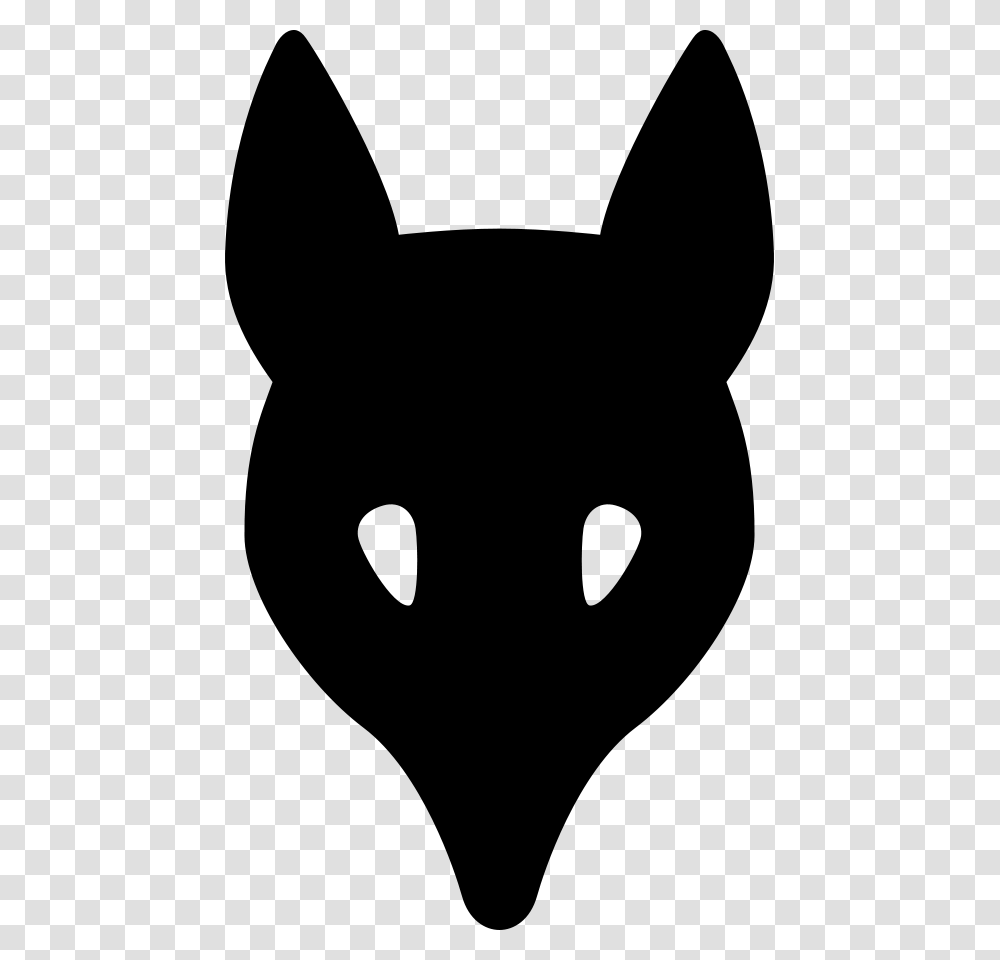 Wolf Head Silhouette Large Size, Gray, World Of Warcraft Transparent Png