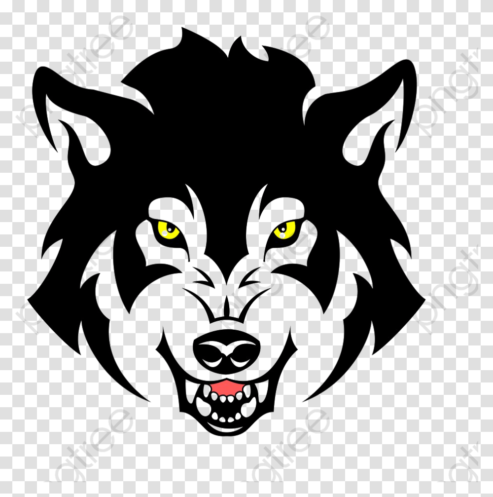 Wolf Head Vector, Mammal, Animal Transparent Png