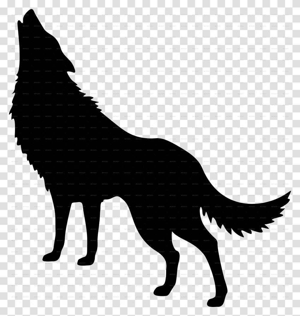 Wolf Howling At The Moon, Nature, Outdoors, Pattern Transparent Png