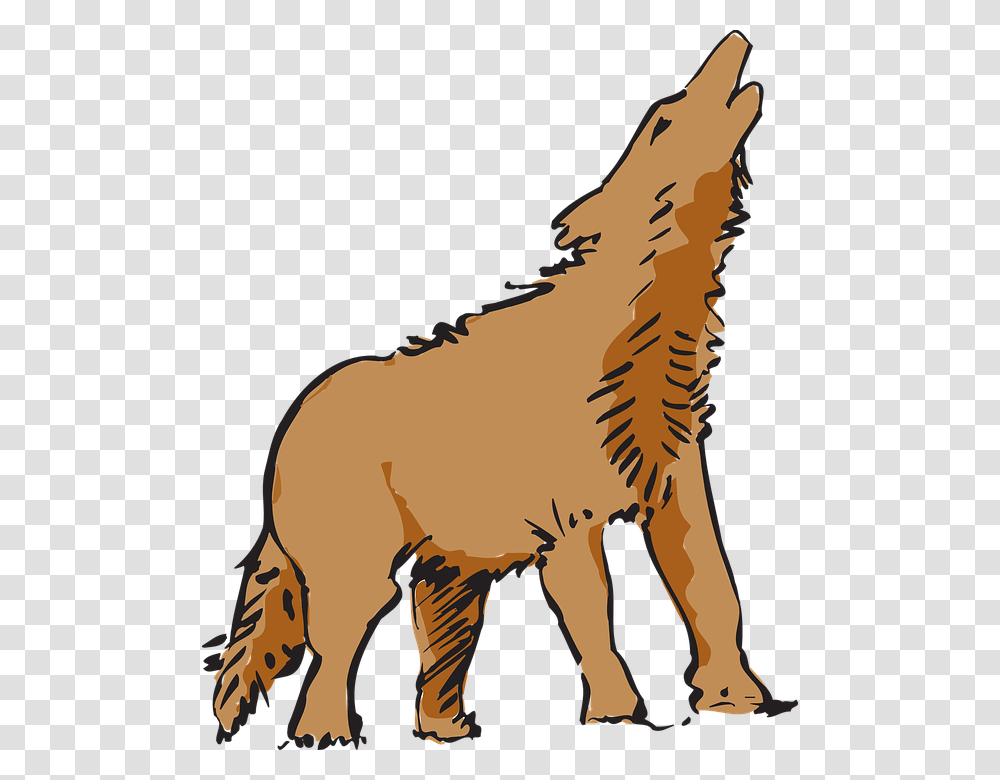 Wolf Howling Canine Lobo Coyote Dog Howl Clipart, Animal, Mammal, Wildlife, Hyena Transparent Png