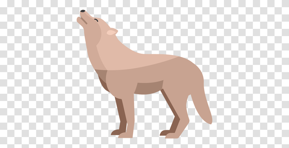 Wolf Howling Flat Wolf Flat, Axe, Tool, Mammal, Animal Transparent Png