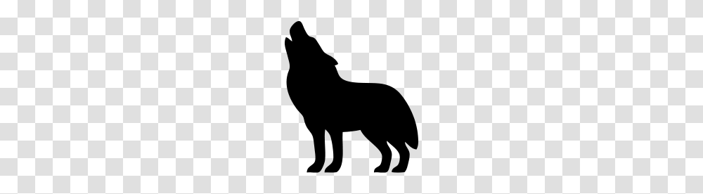 Wolf Howling Silhouette, Gray, World Of Warcraft Transparent Png