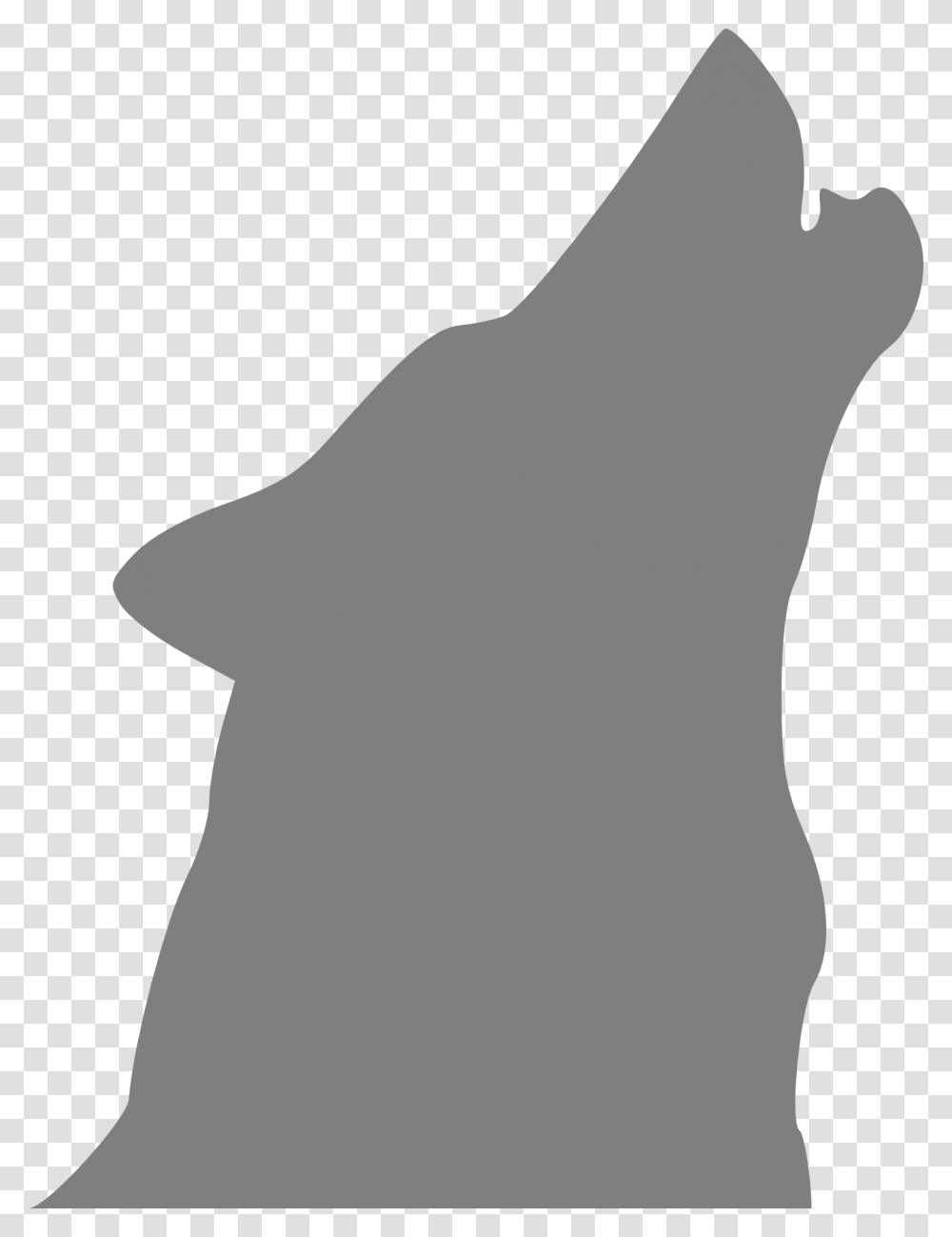 Wolf Howling Silhouettes Of Wolf Head, Apparel, Stencil, Mammal Transparent Png